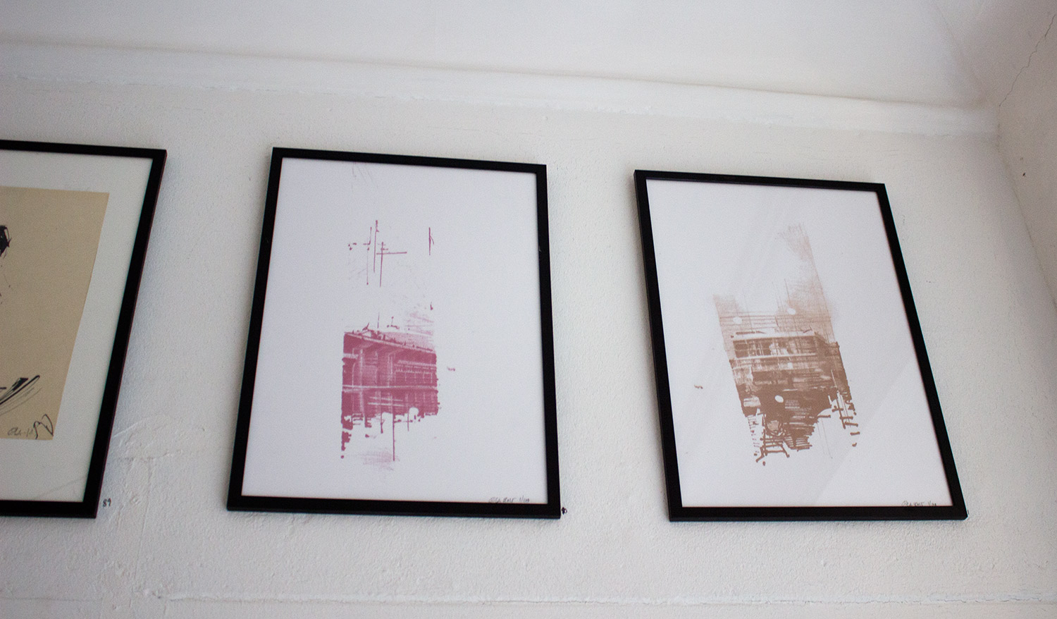 art-prints, gliceé, expressive, geometric, architecture, blue, white, ink, paper, abstract-forms, architectural, buildings, expressionism, Buy original high quality art. Paintings, drawings, limited edition prints & posters by talented artists.