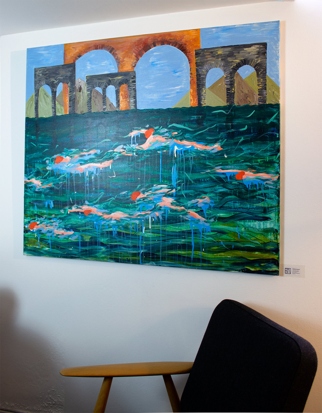 paintings, colorful, expressive, figurative, landscape, architecture, nature, blue, green, orange, acrylic, flax-canvas, buildings, expressionism, scenery, time, vivid, Buy original high quality art. Paintings, drawings, limited edition prints & posters by talented artists.