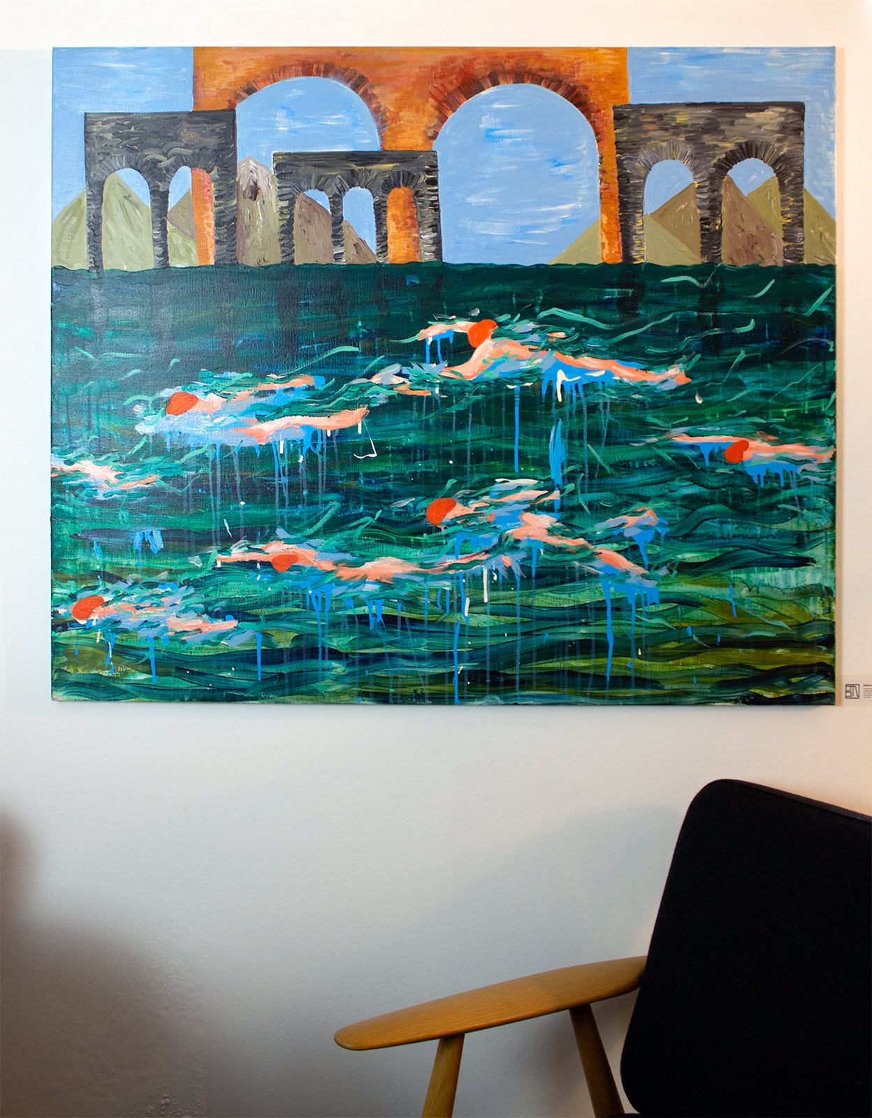 paintings, colorful, expressive, figurative, landscape, architecture, nature, blue, green, orange, acrylic, flax-canvas, buildings, expressionism, scenery, time, vivid, Buy original high quality art. Paintings, drawings, limited edition prints & posters by talented artists.