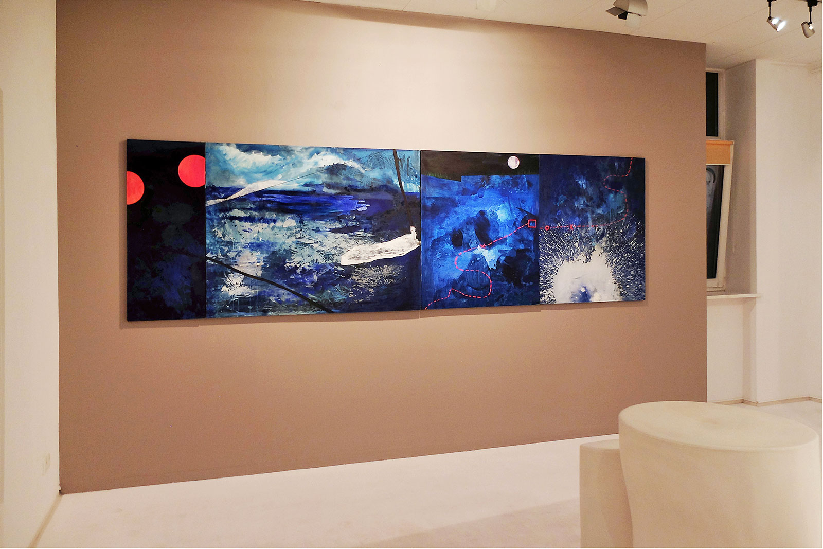 paintings, abstract, landscape, nature, sailing, blue, white, cotton-canvas, oil, abstract-forms, contemporary-art, danish, design, interior, interior-design, modern, modern-art, nordic, scandinavien, scenery, water, Buy original high quality art. Paintings, drawings, limited edition prints & posters by talented artists.