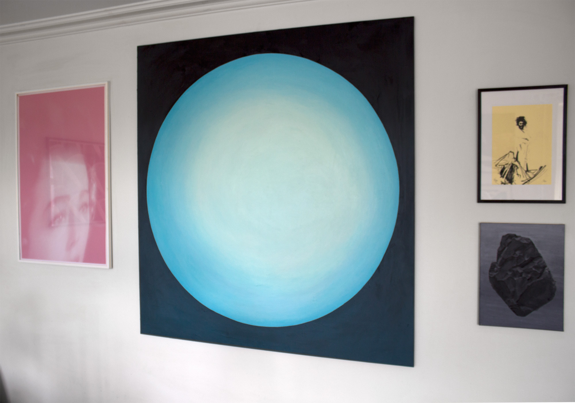 Health | Paintings | Rose Marie Brøgger | Beauton Art Gallery paintings, abstract, aesthetic, figurative, geometric, graphical, minimalistic, patterns, technology, blue, turquoise, acrylic, cotton-canvas, beautiful, conceptual, contemporary-art, danish, decorative, interior, interior-design, modern, modern-art, nordic, scandinavien, Buy original high quality art. Paintings, drawings, limited edition prints & posters by talented artists.