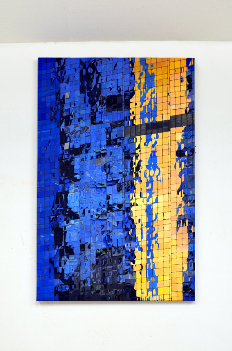 Dubai 11:54 PM | Paintings | Noemi Staniszewska | Beauton Art Gallery paintings, aesthetic, colorful, figurative, graphical, portraiture, architecture, bodies, people, blue, gold, yellow, flax-canvas, oil, abstract-forms, architectural, beautiful, buildings, cities, cubism, decorative, design, interior, interior-design, modern, modern-art, naturalism, photorealistic, urban, Buy original high quality art. Paintings, drawings, limited edition prints & posters by talented artists.