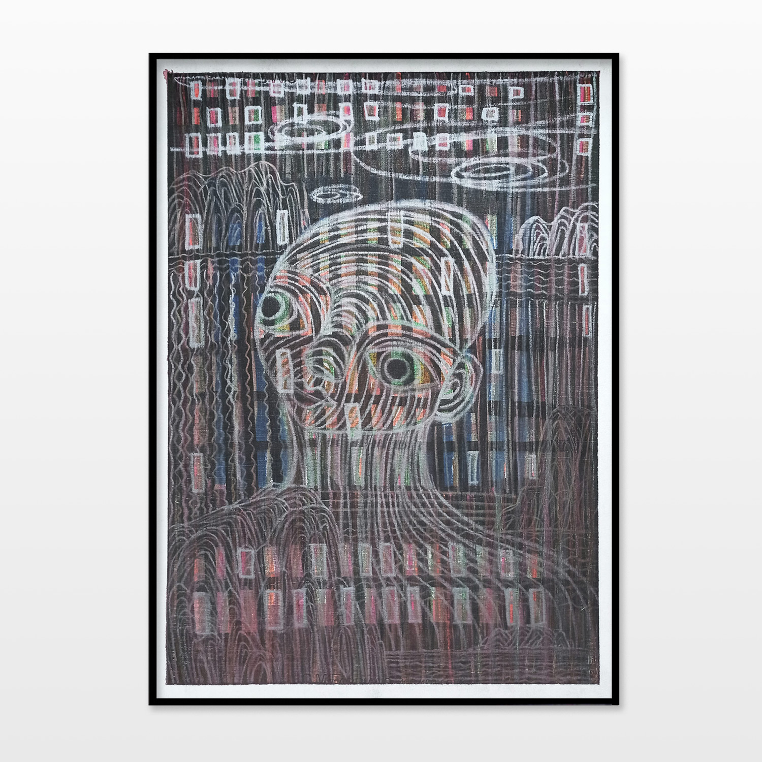 drawings, aesthetic, colorful, expressive, figurative, minimalistic, bodies, patterns, people, black, pastel, red, violet, crayons, paper, contemporary-art, faces, interior, interior-design, modern, modern-art, tranquil, weird, Buy original high quality art. Paintings, drawings, limited edition prints & posters by talented artists.
