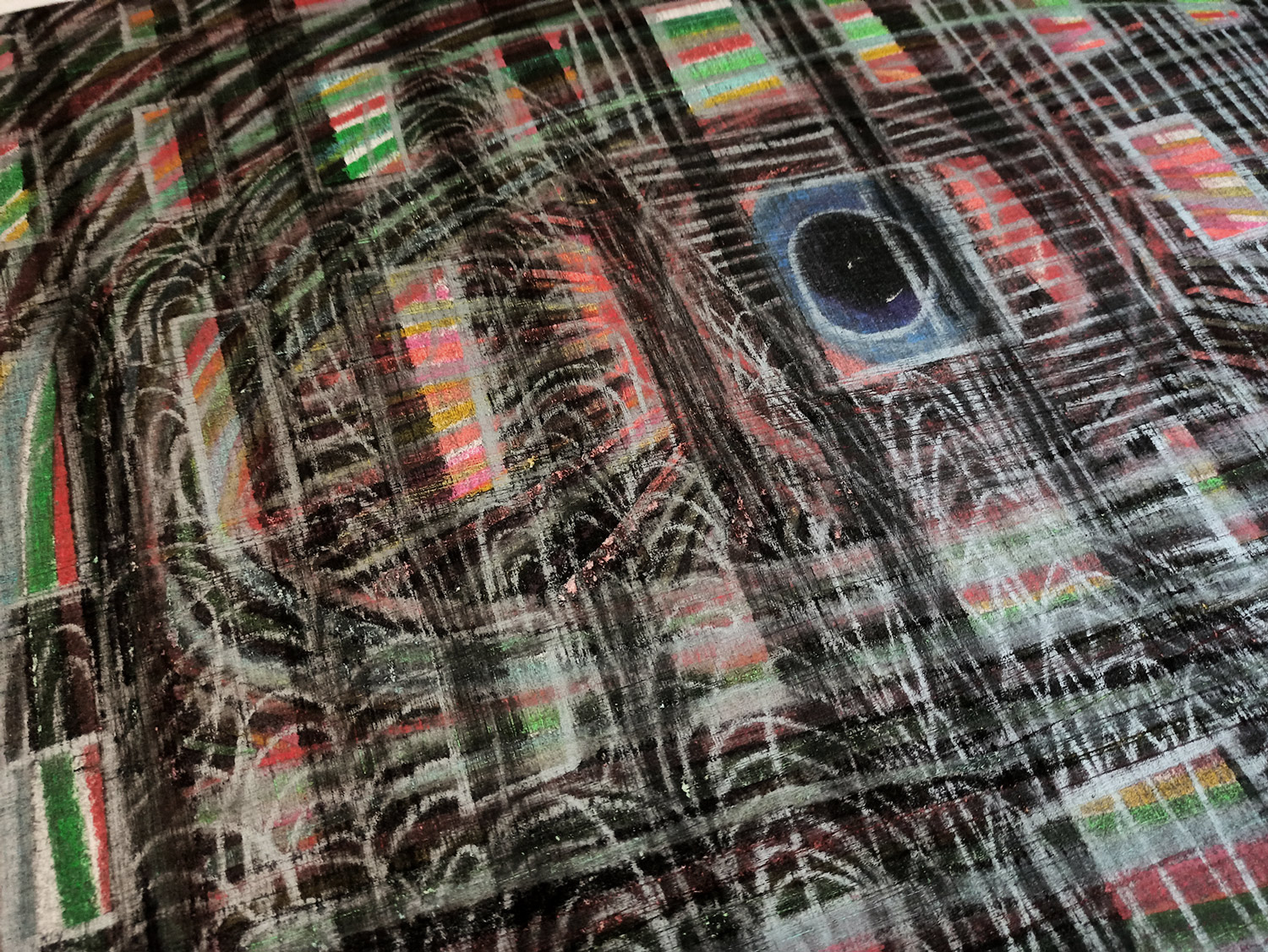 drawings, figurative, minimalistic, patterns, people, black, pastel, red, white, crayons, paper, other-mediums, contemporary-art, faces, tranquil, weird, Buy original high quality art. Paintings, drawings, limited edition prints & posters by talented artists.