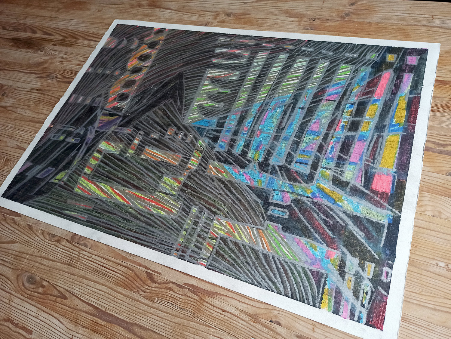 drawings, abstract, aesthetic, colorful, expressive, minimalistic, architecture, bodies, patterns, black, blue, pastel, white, crayons, paper, other-mediums, abstract-forms, contemporary-art, tranquil, weird, Buy original high quality art. Paintings, drawings, limited edition prints & posters by talented artists.