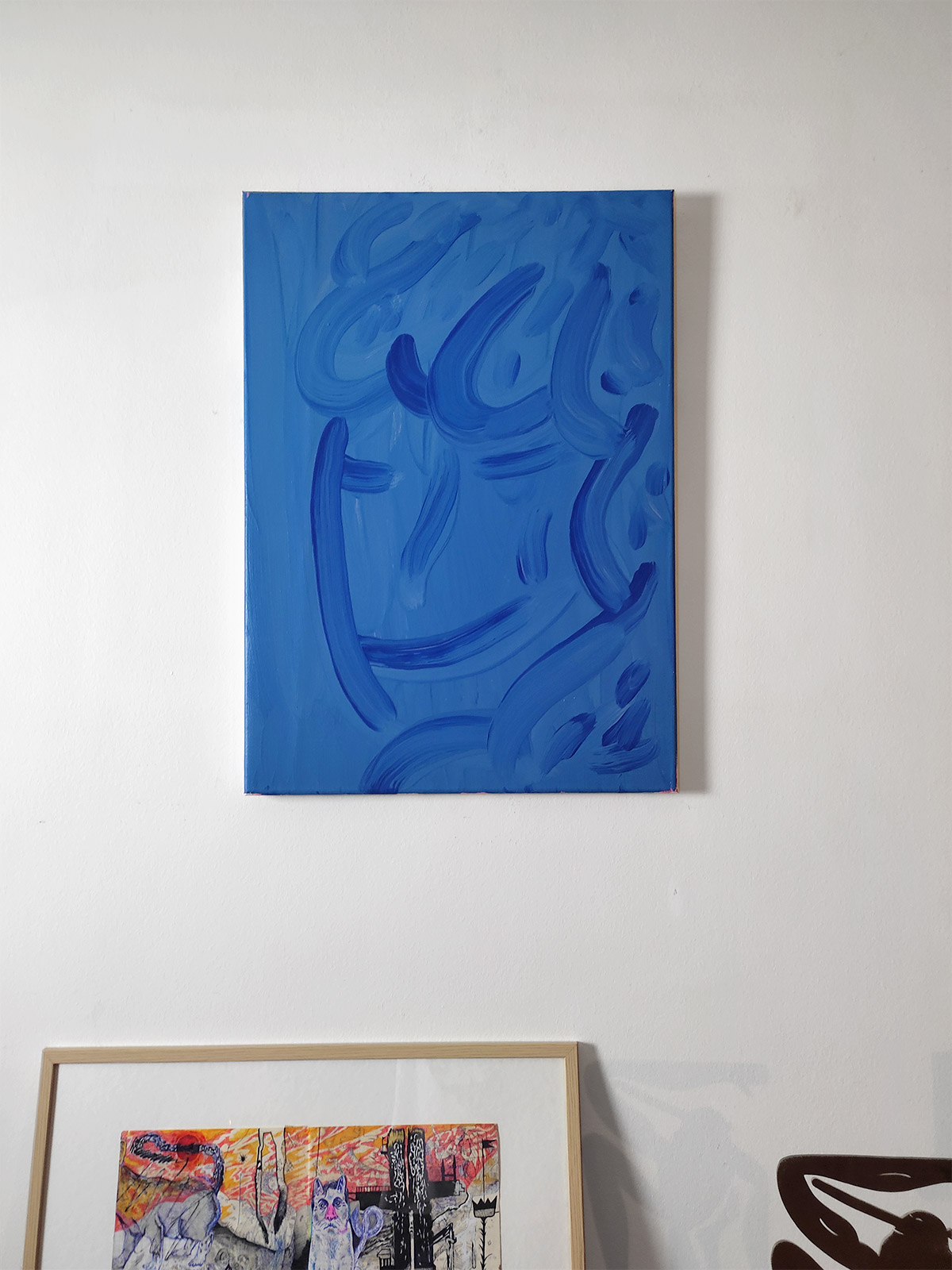 paintings, abstract, aesthetic, figurative, graphical, illustrative, portraiture, moods, people, blue, acrylic, flax-canvas, abstract-forms, beautiful, danish, decorative, design, faces, interior, interior-design, modern, modern-art, nordic, scandinavien, tranquil, Buy original high quality art. Paintings, drawings, limited edition prints & posters by talented artists.
