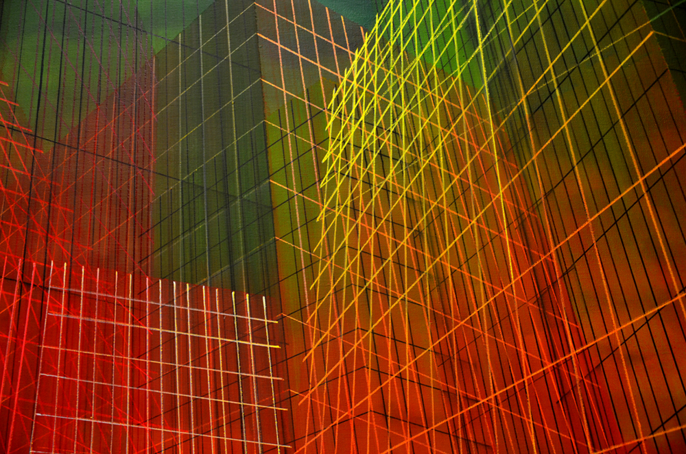 Agglomeration II | Paintings | Noemi Staniszewska | Beauton Art Gallery paintings, aesthetic, colorful, figurative, graphical, architecture, patterns, sky, technology, green, red, flax-canvas, oil, architectural, beautiful, buildings, cities, contemporary-art, cubism, detailed, interior, interior-design, modern, modern-art, Buy original high quality art. Paintings, drawings, limited edition prints & posters by talented artists.