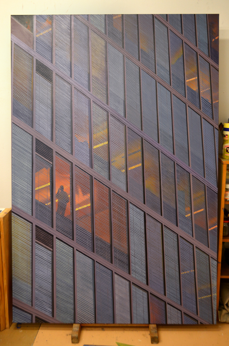 Tel Aviv 04:01 PM | Paintings | Noemi Staniszewska |  | Beauton Art Gallery paintings, figurative, geometric, graphical, still-life, architecture, patterns, science, technology, blue, green, orange, flax-canvas, oil, atmosphere, buildings, business, cities, copenhagen, cubes, cubism, danish, decorative, design, interior, interior-design, nordic, scandinavien, Buy original high quality art. Paintings, drawings, limited edition prints & posters by talented artists.