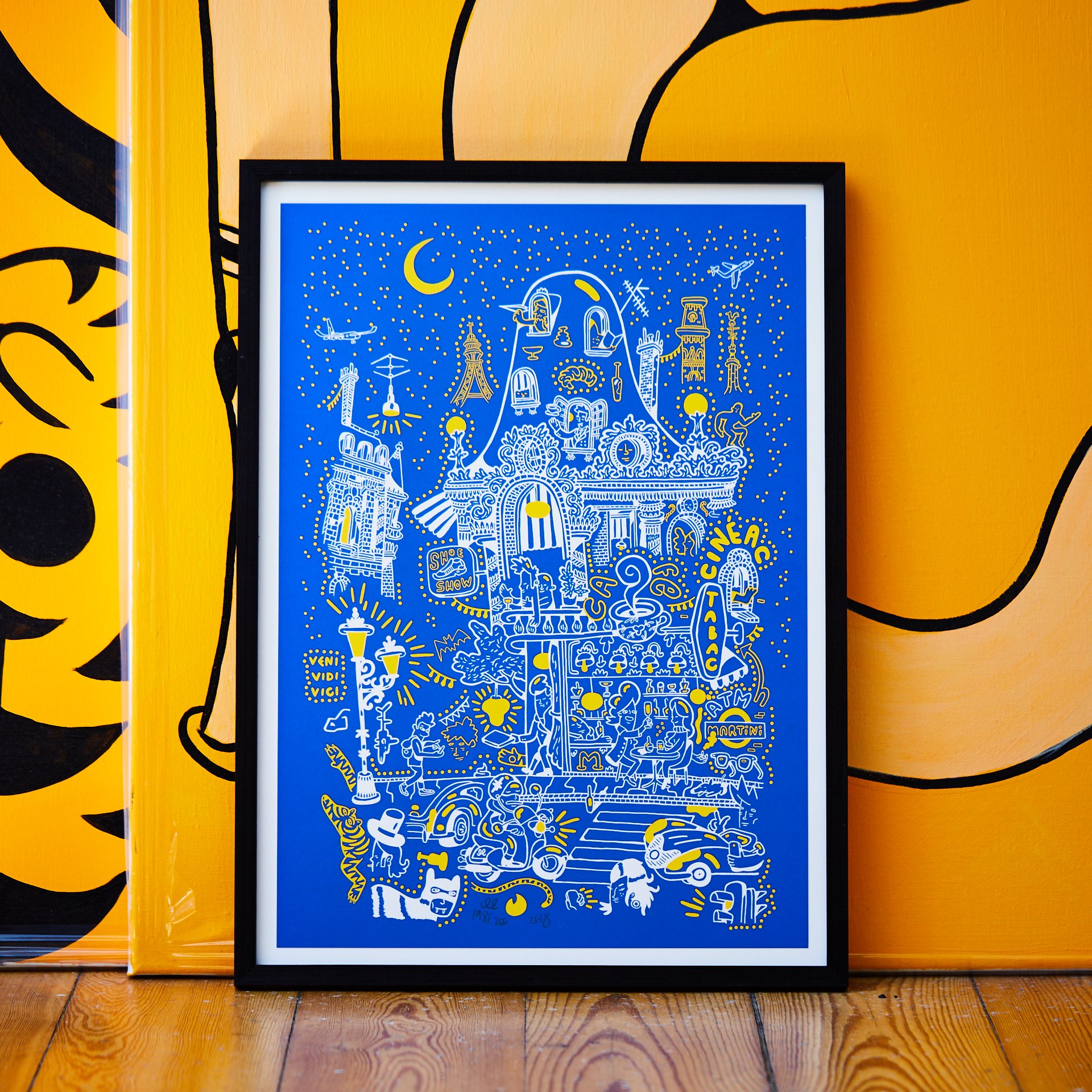 art-prints, serigraphs, animal, colorful, family-friendly, figurative, graphical, illustrative, pop, architecture, botany, cartoons, children, people, blue, white, yellow, acrylic, paper, amusing, buildings, cars, cities, contemporary-art, copenhagen, cute, danish, interior, interior-design, modern, nordic, posters, prints, scandinavien, Buy original high quality art. Paintings, drawings, limited edition prints & posters by talented artists.