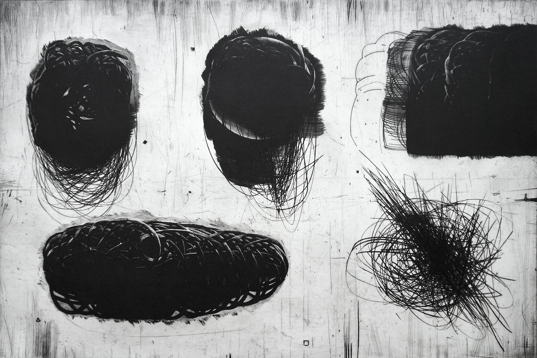 Perpetuum Mobile XXVII | Art-prints, Engravings | Tomasz Winiarski | Beauton Art Gallery art-prints, engravings, abstract, graphical, monochrome, patterns, black, grey, white, ink, paper, abstract-forms, atmosphere, autumn, black-and-white, conceptual, danish, decorative, design, interior, interior-design, nordic, scandinavien, Buy original high quality art. Paintings, drawings, limited edition prints & posters by talented artists.