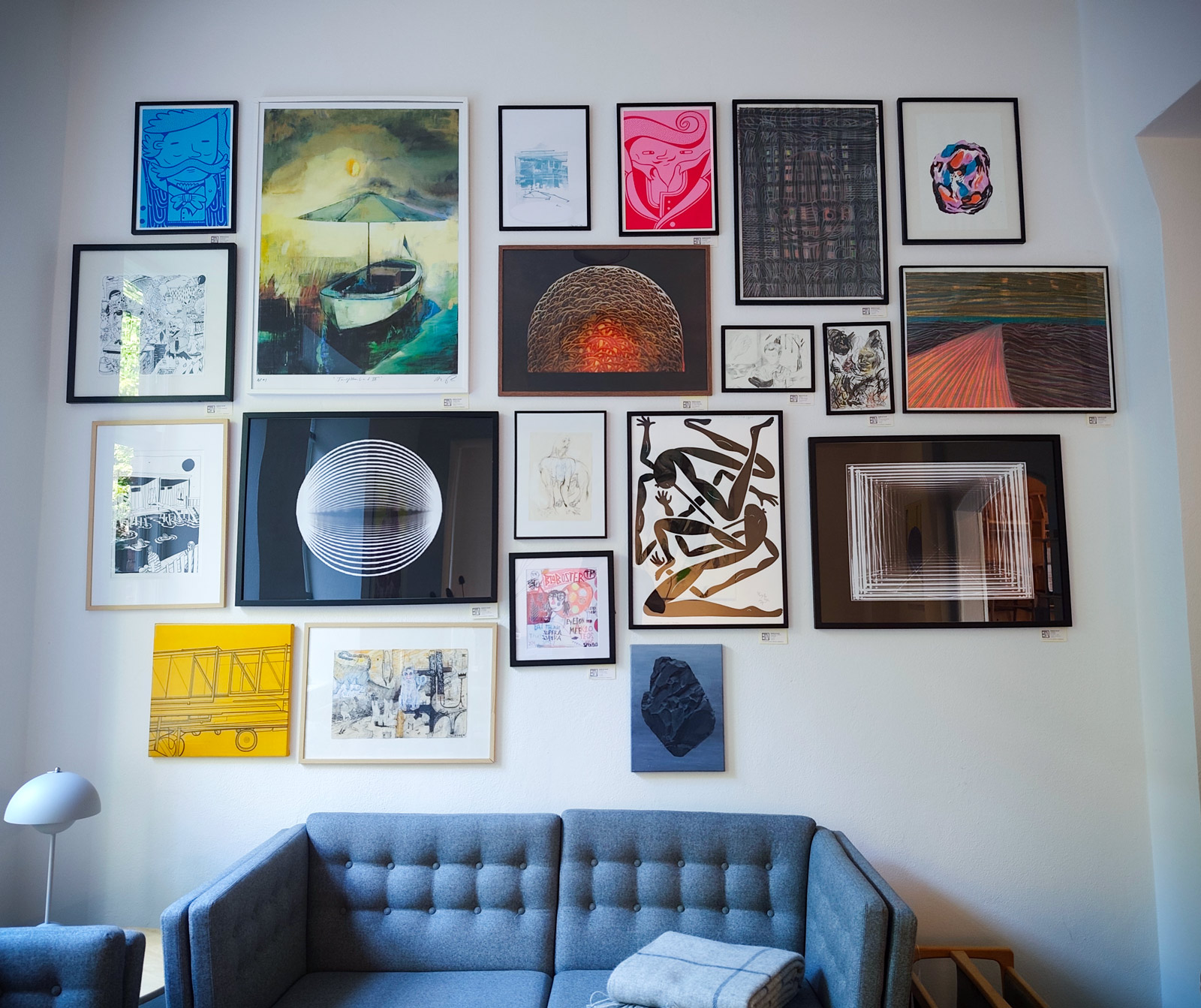 posters-prints, linocuts, engravings, abstract, expressive, geometric, graphical, architecture, botany, patterns, black, red, ink, contemporary-art, interior, interior-design, modern, modern-art, Buy original high quality art. Paintings, drawings, limited edition prints & posters by talented artists.