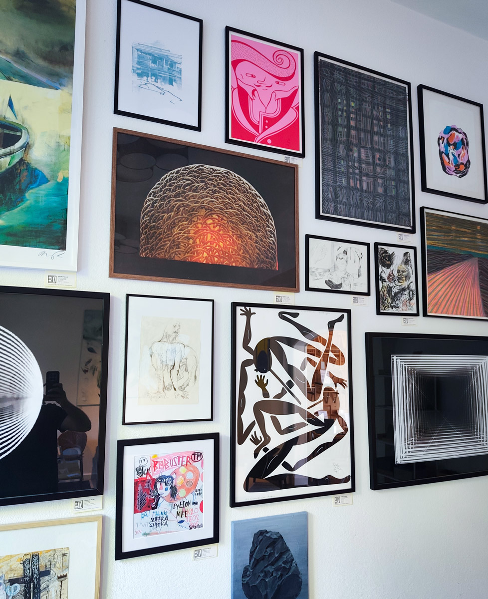 posters-prints, linocuts, engravings, abstract, expressive, geometric, graphical, architecture, botany, patterns, black, red, ink, contemporary-art, interior, interior-design, modern, modern-art, Buy original high quality art. Paintings, drawings, limited edition prints & posters by talented artists.