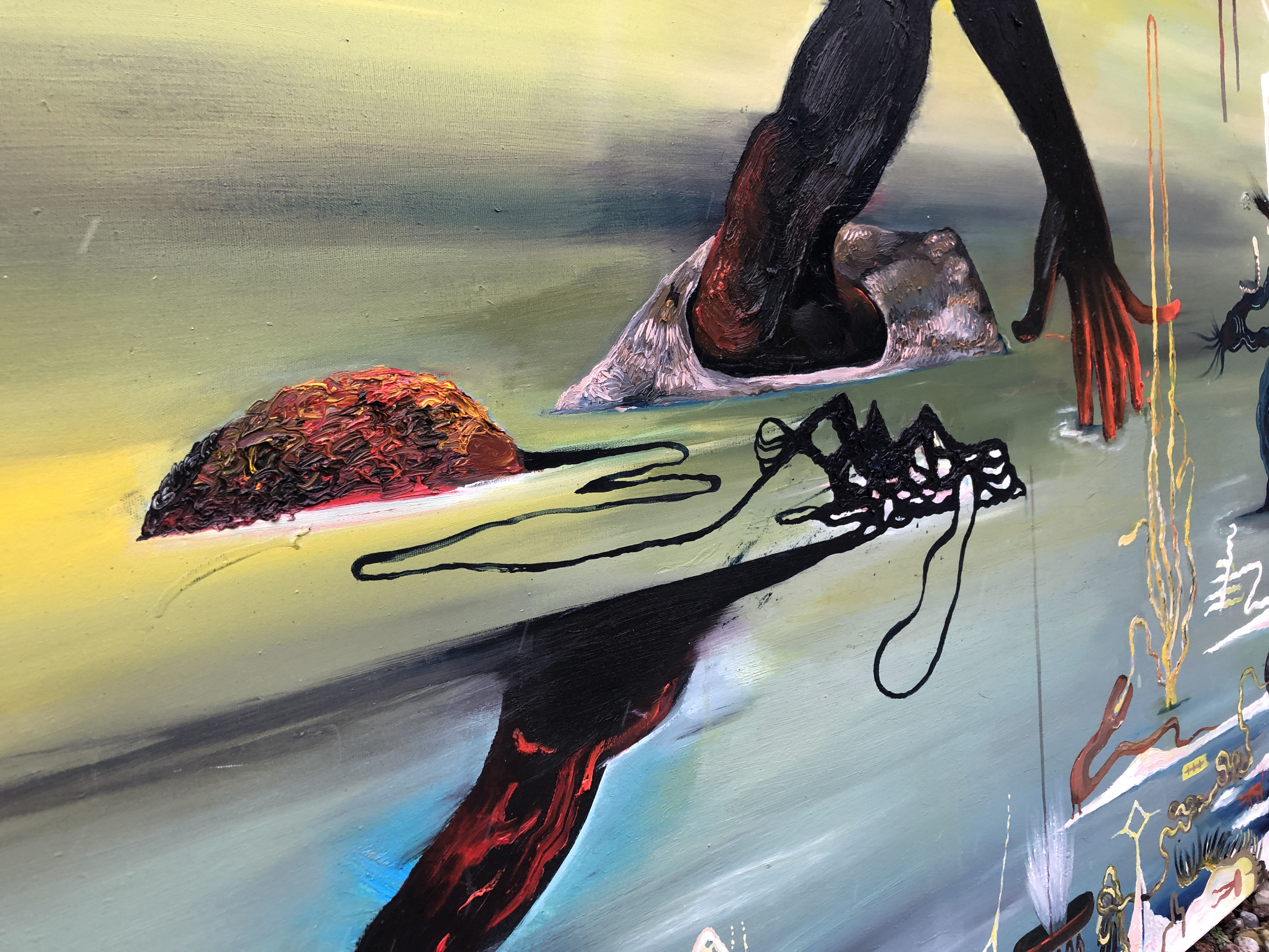 paintings, abstract, animal, landscape, surrealistic, animals, bodies, moods, nature, oceans, wildlife, black, green, red, yellow, oil, abstract-forms, atmosphere, beach, contemporary-art, horizontal, interior, interior-design, modern, modern-art, outdoors, scenery, water, Buy original high quality art. Paintings, drawings, limited edition prints & posters by talented artists.