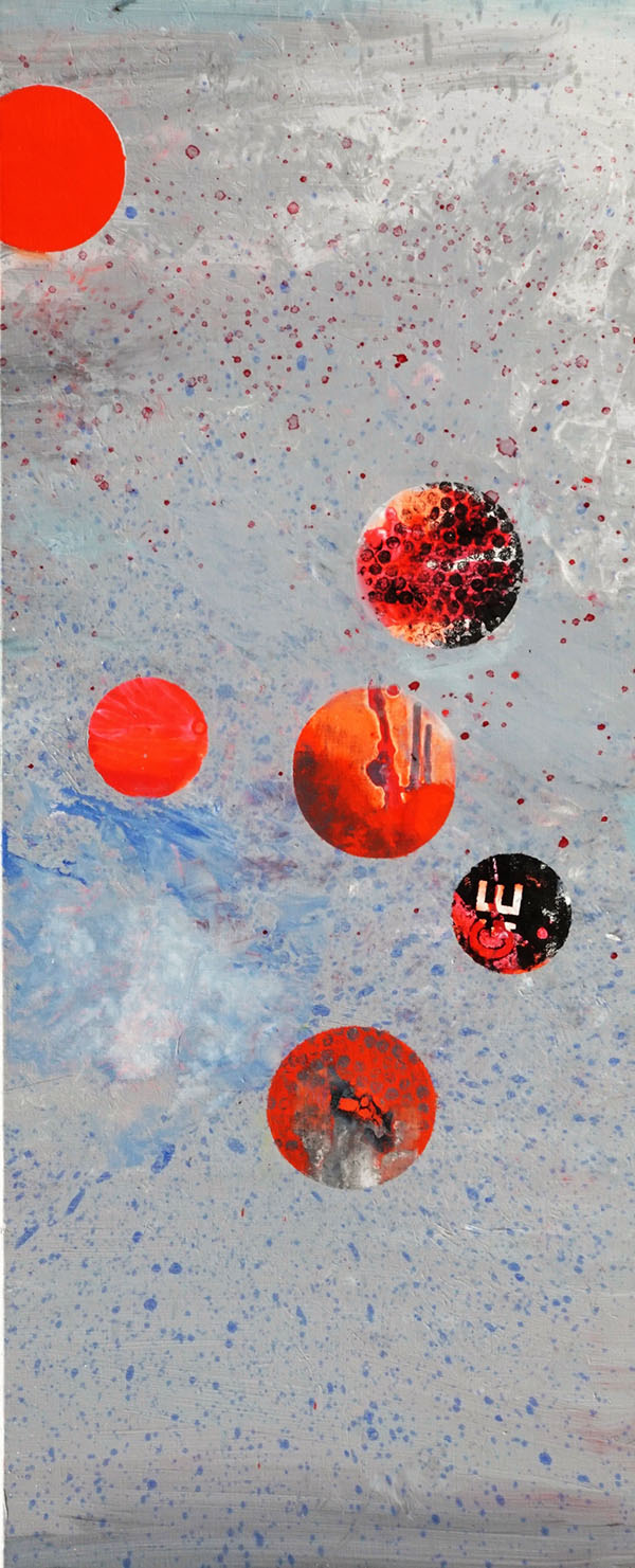 Untitled #1 | Paintings | Agnieszka Zawisza | Beauton Art Gallery paintings, abstract, geometric, graphical, patterns, blue, grey, red, cotton-canvas, oil, abstract-forms, atmosphere, contemporary-art, danish, design, interior, interior-design, modern, modern-art, nordic, pop-art, scandinavien, Buy original high quality art. Paintings, drawings, limited edition prints & posters by talented artists.