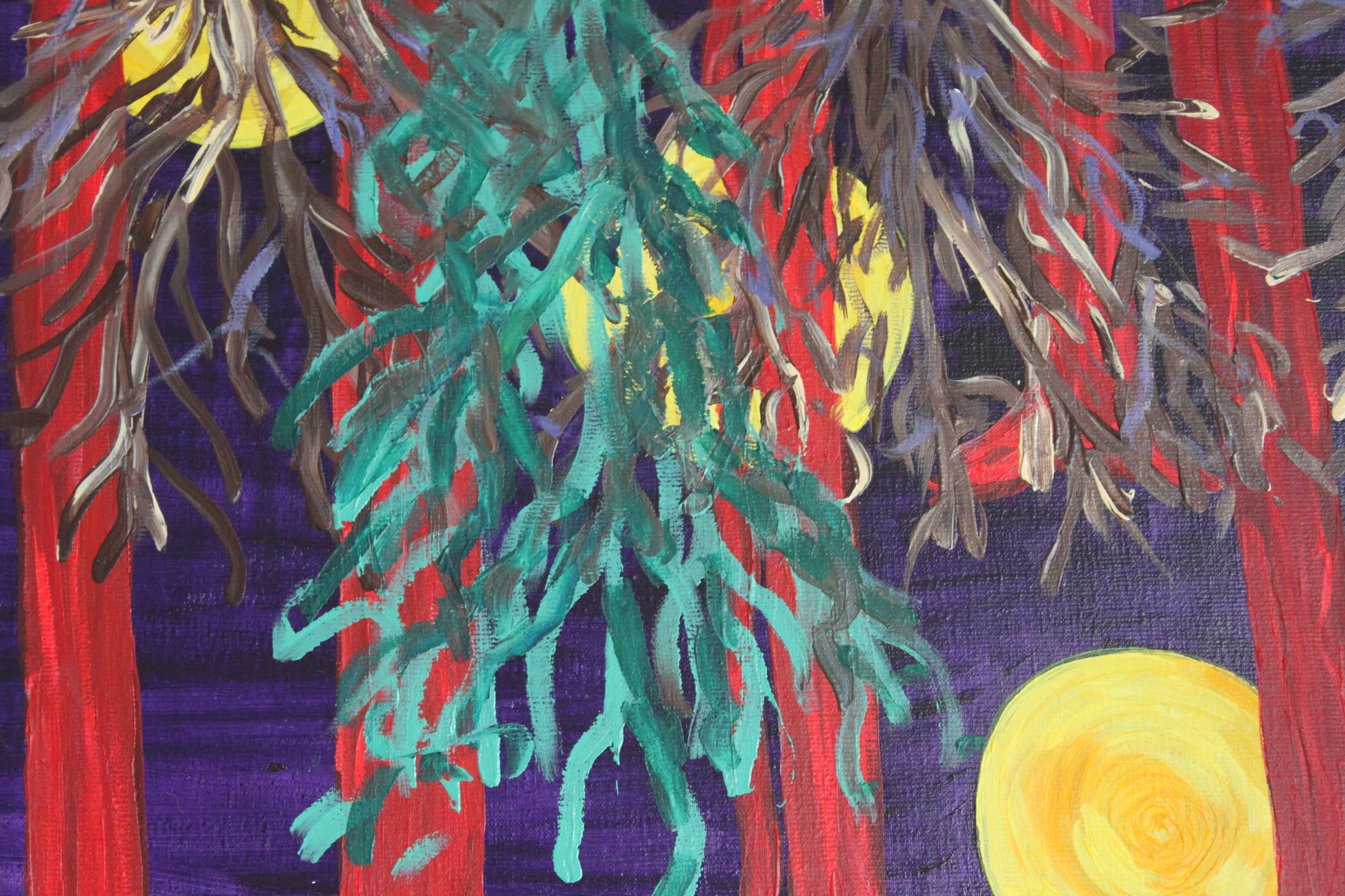 Lost & Found - 90 x 100 cm. Original painting by Anja Hemmingsen