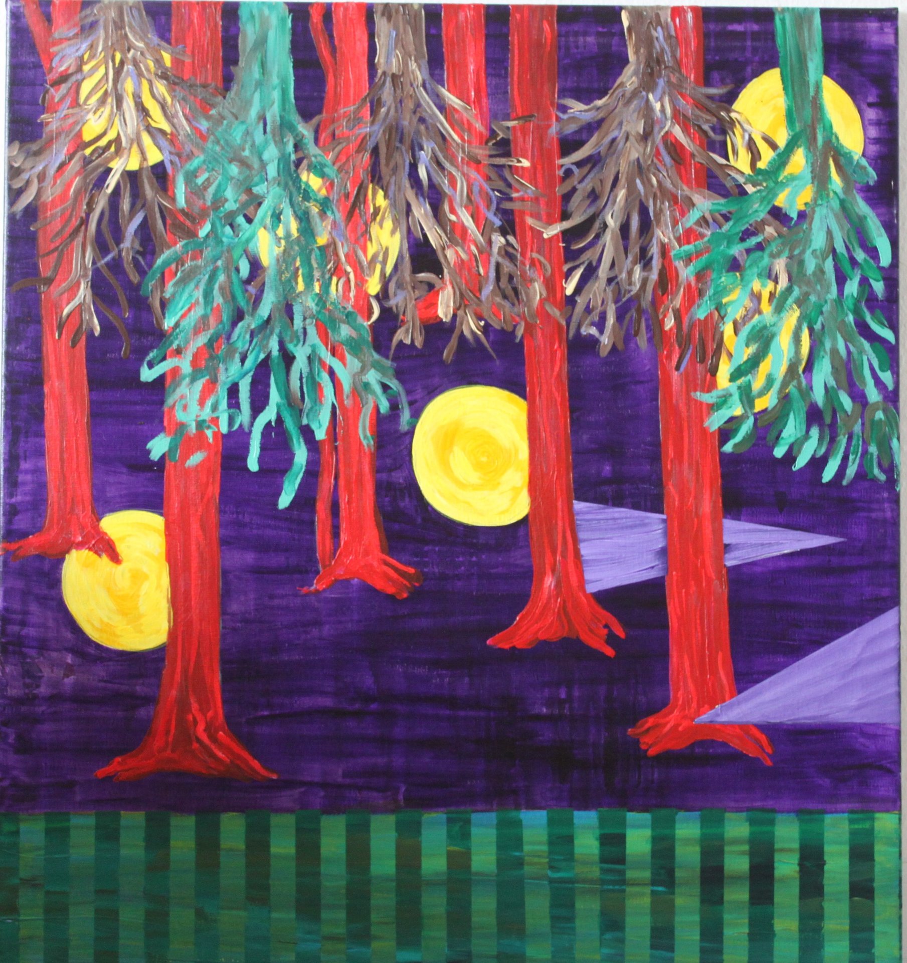 Lost & Found - 90 x 100 cm. Original painting by Anja Hemmingsen