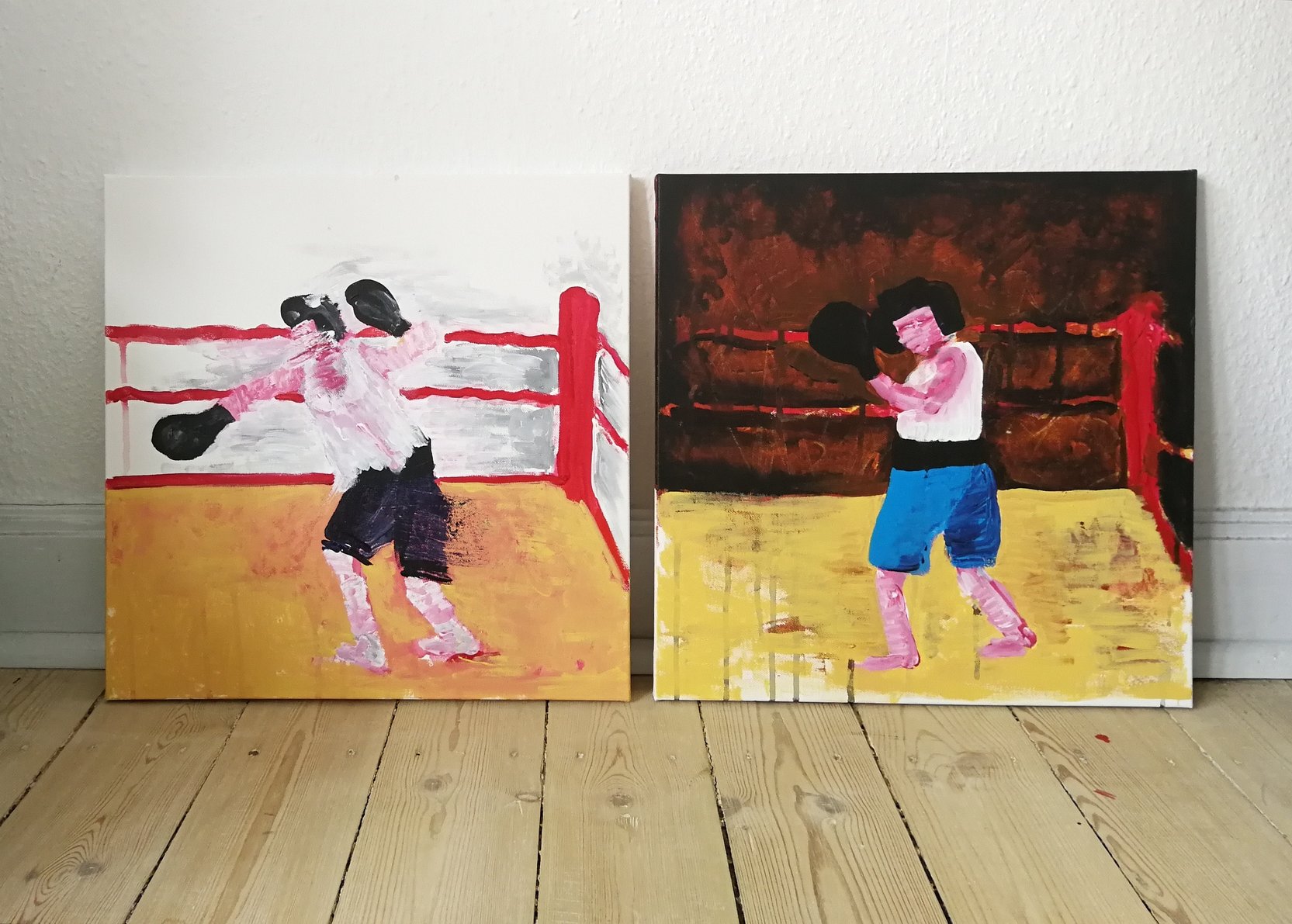 paintings, expressive, figurative, bodies, movement, people, sport, brown, red, white, acrylic, cotton-canvas, amusing, decorative, design, expressionism, female, feminist, interior, interior-design, vibrant, women, Buy original high quality art. Paintings, drawings, limited edition prints & posters by talented artists.