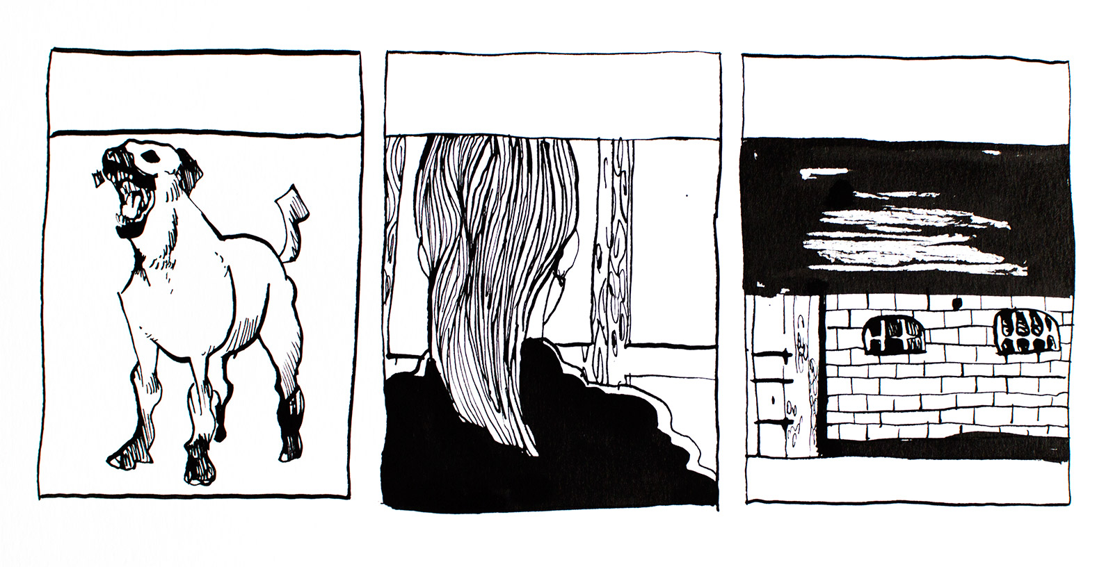 Sketches I | Drawings | Halfdan Pisket | Beauton Art Gallery drawings, figurative, illustrative, portraiture, architecture, cartoons, everyday life, pets, black, white, ink, paper, black-and-white, buildings, contemporary-art, dogs, modern, modern-art, sketch, Buy original high quality art. Paintings, drawings, limited edition prints & posters by talented artists.