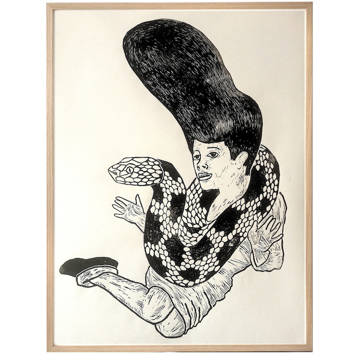 art-prints, linocuts, animal, figurative, illustrative, pop, portraiture, bodies, sexuality, wildlife, black, white, acrylic, paper, black-and-white, bright, contemporary-art, decorative, design, female, horizontal, interior, interior-design, modern, pop-art, posters, prints, retro, sexual, wild-animals, women, Buy original high quality art. Paintings, drawings, limited edition prints & posters by talented artists.