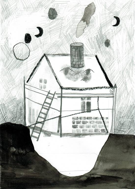 drawings, aesthetic, family-friendly, landscape, monochrome, architecture, sky, black, grey, white, ink, paper, pencils, other-mediums, architectural, danish, dark, decorative, design, houses, interior, interior-design, nordic, scandinavien, Buy original high quality art. Paintings, drawings, limited edition prints & posters by talented artists.