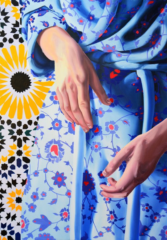 Act of Pattern, Studium | Posters-prints, Giclee-print | Aleksandra Kalisz | Beauton Art Gallery posters-prints, giclee-print, colorful, figurative, graphical, portraiture, bodies, patterns, religion, beige, blue, red, white, yellow, ink, paper, beautiful, contemporary-art, danish, decorative, design, female, flowers, interior, interior-design, love, natural, naturalism, nordic, romantic, scandinavien, vivid, women, Buy original high quality art. Paintings, drawings, limited edition prints & posters by talented artists.