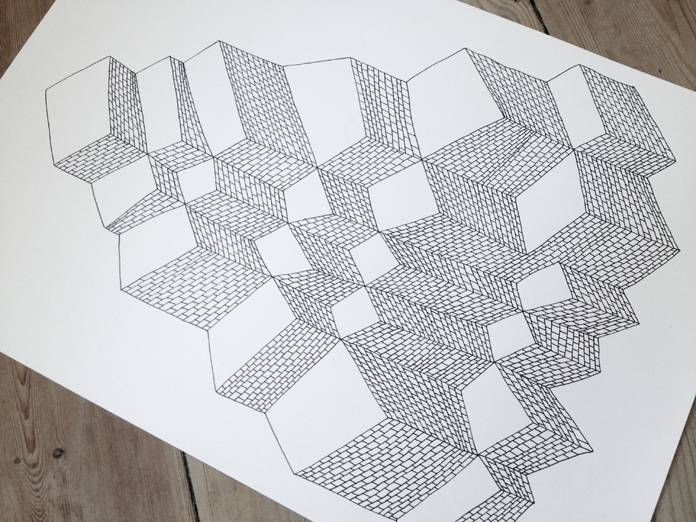 drawings, geometric, graphical, pop, architecture, patterns, black, white, artliner, paper, abstract-forms, architectural, contemporary-art, cubes, danish, design, interior, interior-design, modern, modern-art, nordic, scandinavien, shapes, street-art, Buy original high quality art. Paintings, drawings, limited edition prints & posters by talented artists.