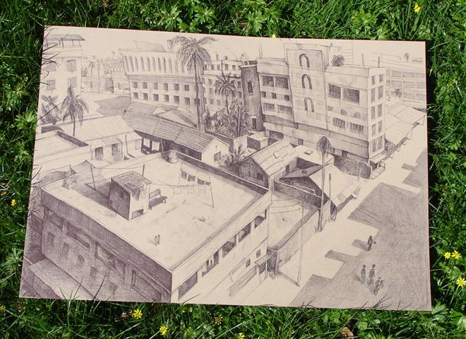 drawings, illustrative, monochrome, architecture, black, grey, white, ink, cardboard, architectural, Buy original high quality art. Paintings, drawings, limited edition prints & posters by talented artists.