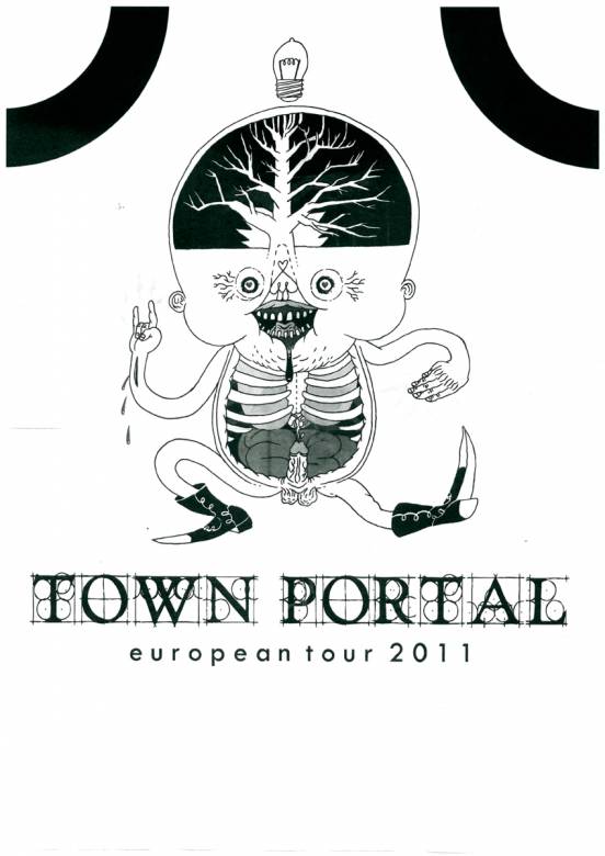 Town Portal | Drawings | Patrick Ringsborg | Beauton Art Gallery drawings, figurative, pop, portraiture, surrealistic, humor, black, white, paper, marker, amusing, street-art, Buy original high quality art. Paintings, drawings, limited edition prints & posters by talented artists.