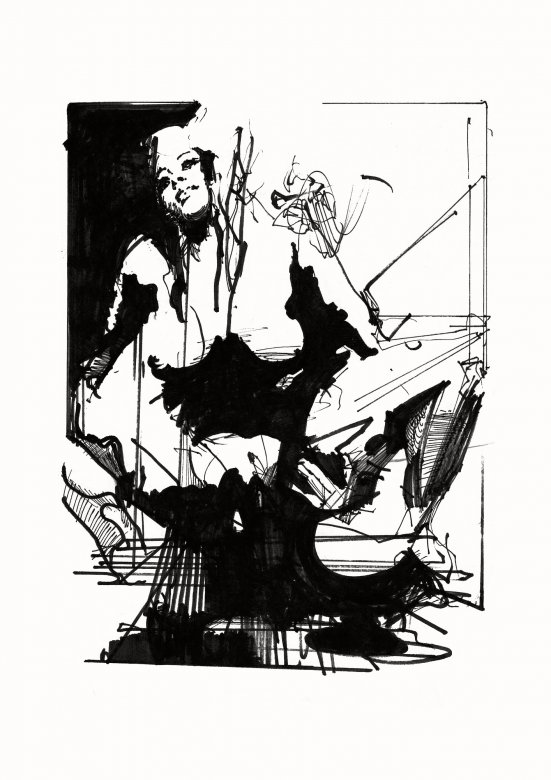 Woman | Posters-prints, Giclee-print | Ola Juliussen | Beauton Art Gallery posters-prints, giclee-print, abstract, aesthetic, figurative, monochrome, portraiture, bodies, patterns, sexuality, black, white, ink, paper, black-and-white, contemporary-art, danish, decorative, design, erotic, interior, interior-design, modern, modern-art, nordic, nude, posters, prints, scandinavien, sexual, Buy original high quality art. Paintings, drawings, limited edition prints & posters by talented artists.