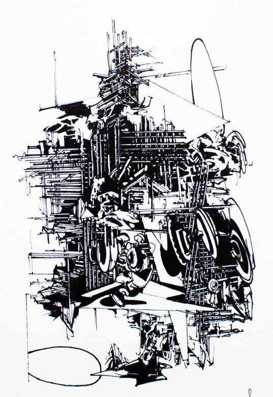 art-prints, gliceé, abstract, geometric, architecture, patterns, black, white, ink, paper, abstract-forms, architectural, black-and-white, buildings, Buy original high quality art. Paintings, drawings, limited edition prints & posters by talented artists.