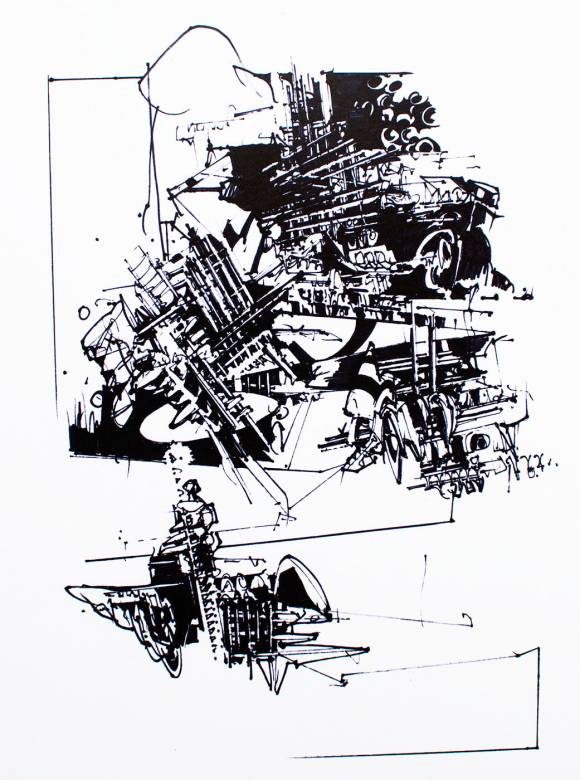 art-prints, gliceé, abstract, geometric, monochrome, architecture, patterns, black, ink, paper, abstract-forms, architectural, black-and-white, Buy original high quality art. Paintings, drawings, limited edition prints & posters by talented artists.