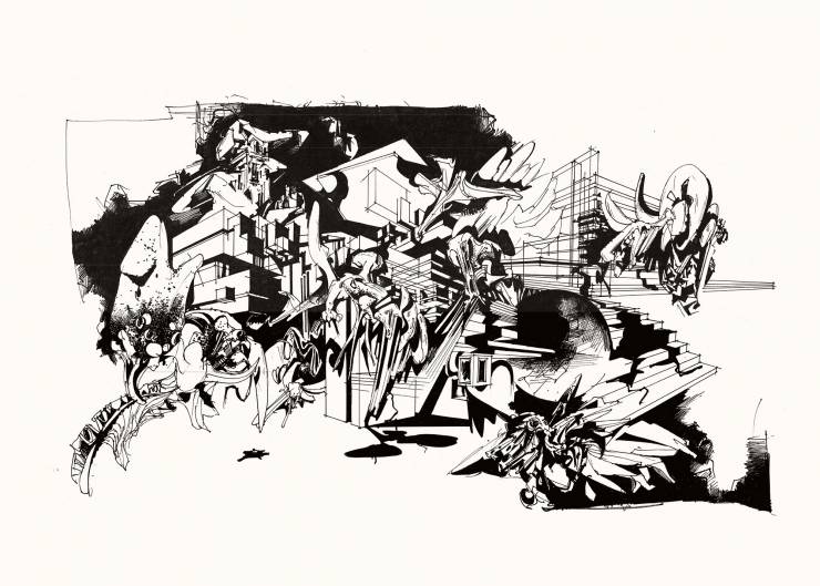 Architect Series I Ola Juliussen Beauton Art Gallery Art Prints GliceĆ© Aesthetic Graphical Monochrome Pop Architecture