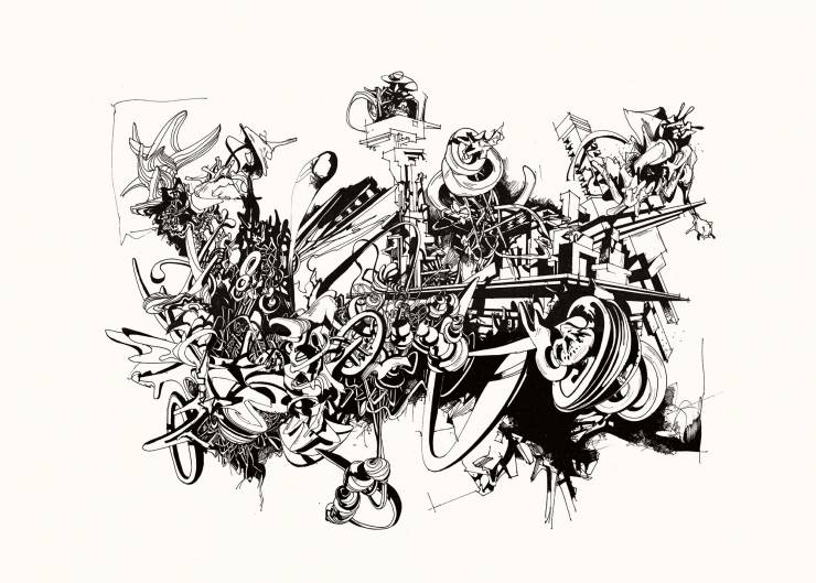 Architect Series V | Posters, Giclee | Ola Juliussen | Beauton Art Gallery posters, giclee, aesthetic, graphical, monochrome, architecture, botany, nature, patterns, technology, black, white, ink, paper, abstract-forms, architectural, black-and-white, buildings, contemporary-art, dance, design, graffiti, interior, interior-design, modern, modern-art, nordic, plants, scandinavien, Buy original high quality art. Paintings, drawings, limited edition prints & posters by talented artists.