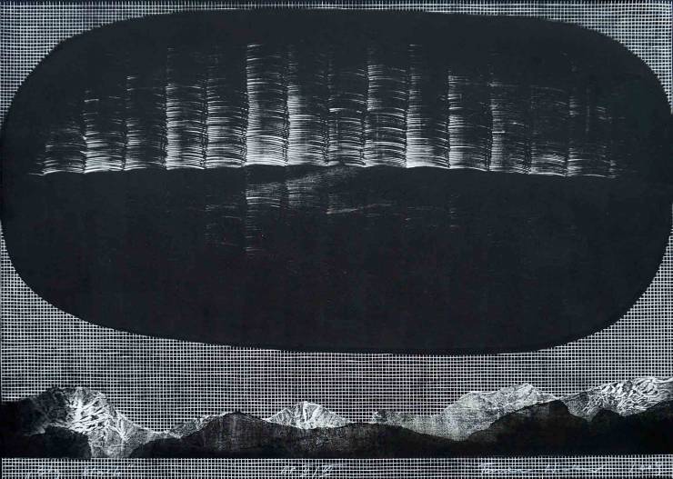 Big Black | Limited-editions, Engravings | Tomasz Winiarski | Beauton Art Gallery limited-editions, engravings, abstract, graphical, landscape, monochrome, nature, patterns, skies, black, grey, white, ink, paper, print, abstract-forms, atmosphere, black-and-white, scenery, Buy original high quality art. Paintings, drawings, limited edition prints & posters by talented artists.