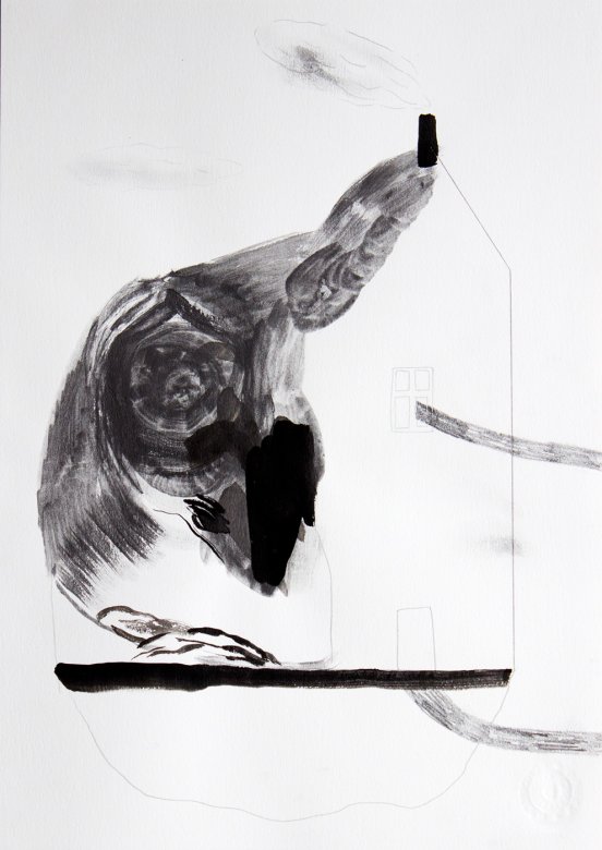 strong and expressive illustrations, talented young artist, online art gallery