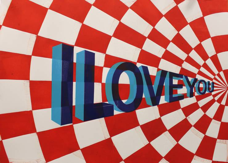 art-prints, linocuts, graphical, minimalistic, pop, moods, patterns, sexuality, typography, blue, red, white, acrylic, ink, paper, contemporary-art, decorative, design, interior, interior-design, love, modern, modern-art, pop-art, romantic, urban, Buy original high quality art. Paintings, drawings, limited edition prints & posters by talented artists.