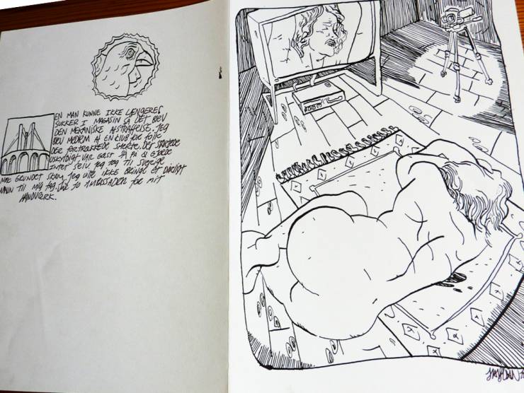 Locksmith Files XXII | Drawings | Halfdan Pisket | Beauton Art Gallery drawings, figurative, illustrative, portraiture, bodies, cartoons, everyday life, sexuality, black, white, paper, marker, erotic, nude, sexual, sketch, Buy original high quality art. Paintings, drawings, limited edition prints & posters by talented artists.