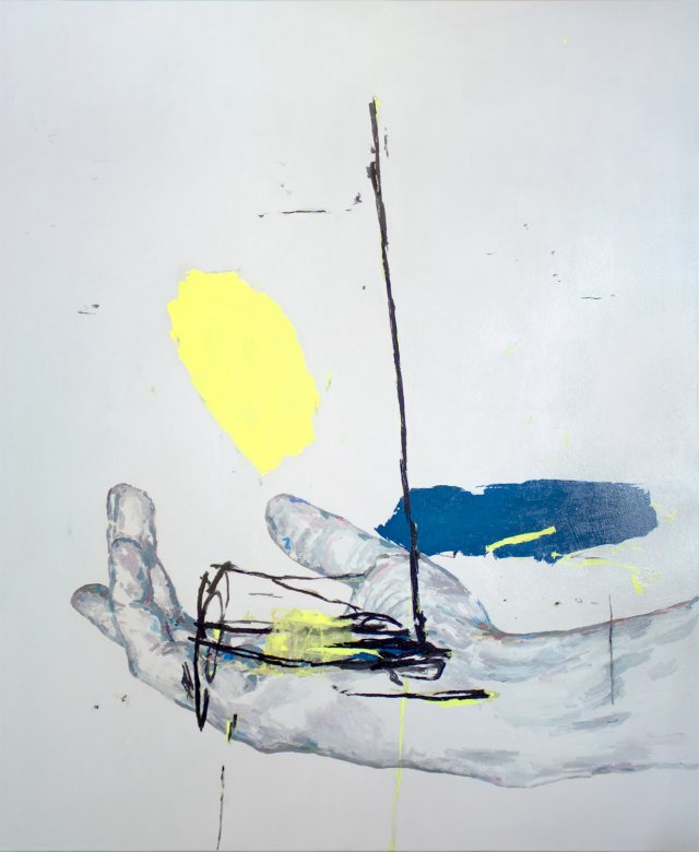 As Above, So Below | Paintings | Rose Marie Brøgger | Beauton Art Gallery paintings, abstract, aesthetic, people, blue, grey, yellow, acrylic, cotton-canvas, abstract-forms, contemporary-art, copenhagen, interior, interior-design, symbolic, Buy original high quality art. Paintings, drawings, limited edition prints & posters by talented artists.