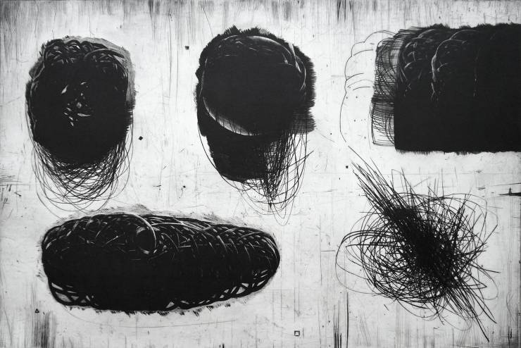 Perpetuum Mobile XXVII | Art-prints, Engravings | Tomasz Winiarski | Beauton Art Gallery art-prints, engravings, abstract, graphical, monochrome, patterns, black, grey, white, ink, paper, abstract-forms, atmosphere, autumn, black-and-white, conceptual, danish, decorative, design, interior, interior-design, nordic, scandinavien, Buy original high quality art. Paintings, drawings, limited edition prints & posters by talented artists.