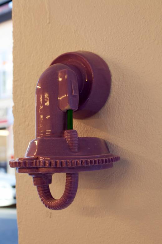 Simulator #1 - Series, Simulators. A sculptur by Lærke Langballe. mechanical shapes, round, beautiful sculptures, purple interesting art sculpture, best sculptors, modern online art