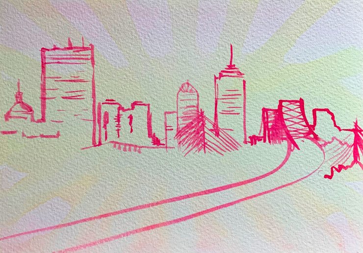gouache-painting, watercolor-paintings, aesthetic, figurative, illustrative, landscape, minimalistic, architecture, red, white, yellow, gouache, paper, watercolor, beautiful, buildings, cities, contemporary-art, decorative, design, interior, interior-design, modern, modern-art, Buy original high quality art. Paintings, drawings, limited edition prints & posters by talented artists.