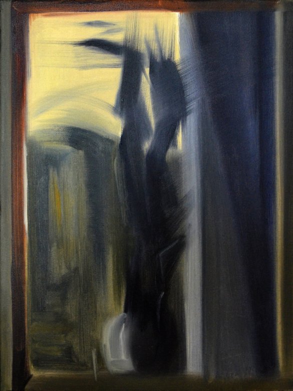 Windows III | Paintings |  | "Windows III"
Original oil painting by Noemi Staniszewska
The Windows series is a pictorial tale of urban walks through the residential neighborhoods of the Hague. It is the result of observing the uncovered windows of Dutch houses, a recording of fragments of someone else's reality – intimate and yet exposed to public view.The window here is the boundary between private and foreign. It is a place where gazes meet, place of confrontation with what is outside. In this case, the situation of looking in the windows is also an expression of the emigration experience – the observer, although sees, remains outside of what he looks at, as always an outsider. Voyeurism is a manifestation of curiosity, perhaps longing, but at the same time it involves a violation of boundaries.
 | Beauton Art Gallery paintings, abstract, expressive, graphical, architecture, botany, movement, patterns, black, red, yellow, cotton-canvas, oil, architectural, beautiful, buildings, contemporary-art, decorative, design, interior, interior-design, modern, modern-art, windows, Buy original high quality art. Paintings, drawings, limited edition prints & posters by talented artists.