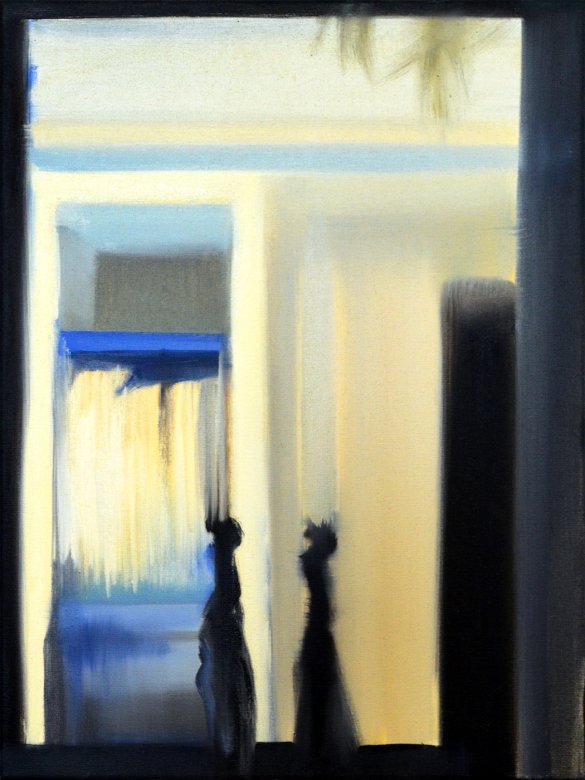 Windows VI | Paintings | Noemi Staniszewska | "Windows VI"
Original oil painting by Noemi Staniszewska
The Windows series is a pictorial tale of urban walks through the residential neighborhoods of the Hague. It is the result of observing the uncovered windows of Dutch houses, a recording of fragments of someone else's reality – intimate and yet exposed to public view.The window here is the boundary between private and foreign. It is a place where gazes meet, place of confrontation with what is outside. In this case, the situation of looking in the windows is also an expression of the emigration experience – the observer, although sees, remains outside of what he looks at, as always an outsider. Voyeurism is a manifestation of curiosity, perhaps longing, but at the same time it involves a violation of boundaries. | Beauton Art Gallery paintings, aesthetic, figurative, graphical, still-life, architecture, bodies, everyday life, movement, patterns, people, black, blue, yellow, cotton-canvas, oil, architectural, beautiful, buildings, contemporary-art, decorative, design, interior, interior-design, modern, modern-art, windows, Buy original high quality art. Paintings, drawings, limited edition prints & posters by talented artists.