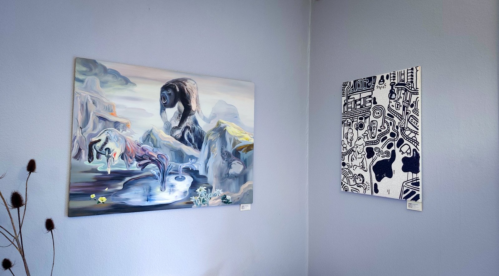 The Great Disillusion, an original oil painting by Louise Bech Pedersen