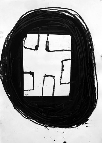 TRAP II | Drawings | Thomas Dausell | Beauton Art Gallery drawings, abstract, graphical, minimalistic, bodies, patterns, people, black, acrylic, crayons, abstract-forms, black-and-white, contemporary-art, danish, decorative, design, interior, interior-design, modern, modern-art, nordic, scandinavien, Buy original high quality art. Paintings, drawings, limited edition prints & posters by talented artists.