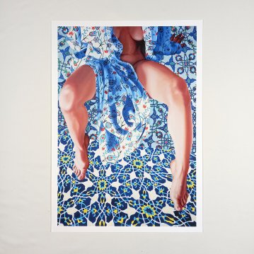 posters-prints, giclee-print, aesthetic, colorful, people, blue, white, ink, paper, posters, Buy original high quality art. Paintings, drawings, limited edition prints & posters by talented artists.