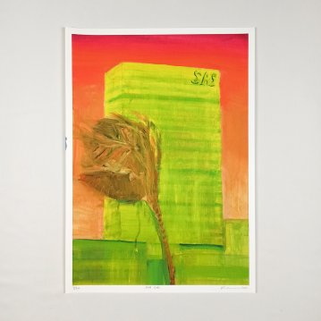 posters-prints, giclee-print, colorful, figurative, architecture, movement, green, orange, yellow, ink, paper, posters, Buy original high quality art. Paintings, drawings, limited edition prints & posters by talented artists.