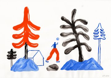drawings, watercolor-paintings, collages, aesthetic, colorful, family-friendly, graphical, illustrative, minimalistic, botany, cartoons, nature, people, black, blue, red, acrylic, paper, watercolor, beautiful, danish, decorative, design, forest, interior, interior-design, modern, modern-art, nordic, posters, pretty, scandinavien, trees, Buy original high quality art. Paintings, drawings, limited edition prints & posters by talented artists.
