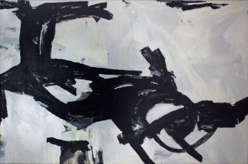 paintings, abstract, aesthetic, monochrome, movement, black, grey, white, acrylic, cotton-canvas, abstract-forms, beautiful, black-and-white, copenhagen, danish, decorative, interior, interior-design, nordic, scandinavien, Buy original high quality art. Paintings, drawings, limited edition prints & posters by talented artists.