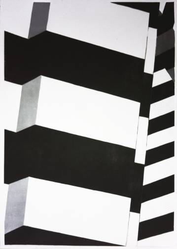 Khan Asad Pasha III - 70 x 100 cm. Limited edition linocut print by Marta Banaszak KHAN ASAD PASHA III_Marta Banaszak